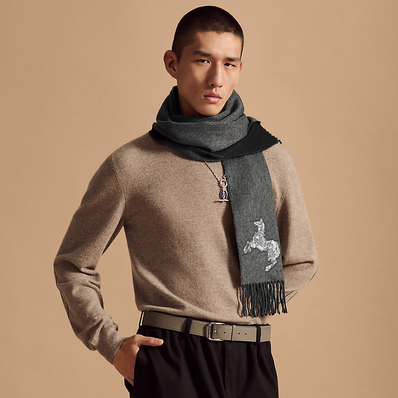 O*r様 HERMES　エルメス　ロカバール　マフラー　ショール HERMES - 【美品】HERMES ロカバール マフラー ストール ウールの通販